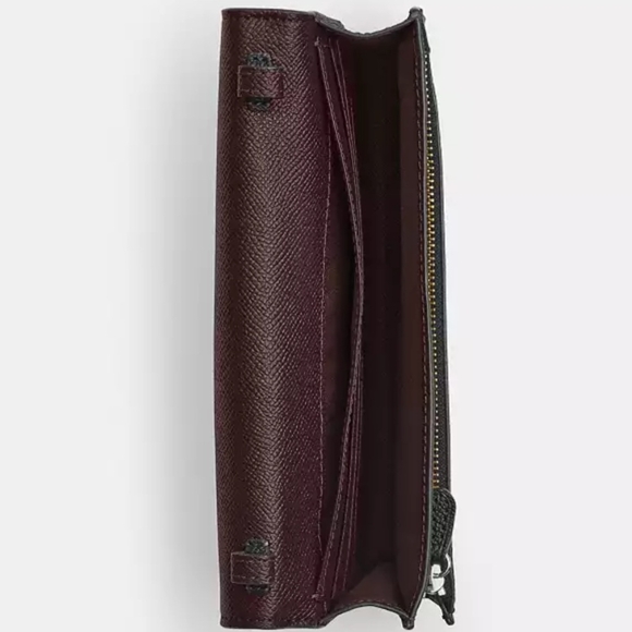 NWT Coach Women's Anna Foldover Clutch Crossbody Bag Gold/Black CX592 - Picture 5 of 5